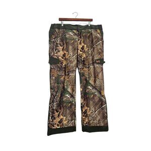 Under Armour Women's Camo Pants Cold Gear Fleece Lined Size 2XL Realtree Hunting